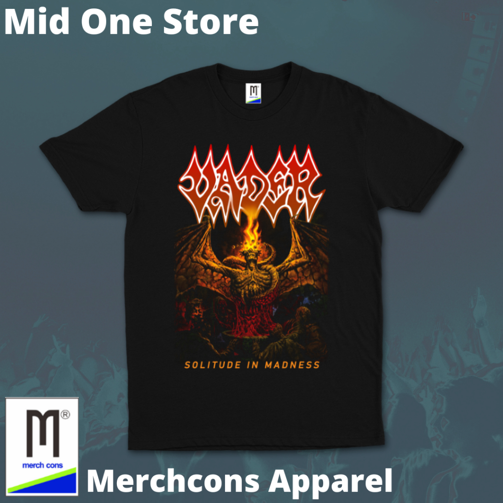 MOD447 / KAOS BAND VADER TAG MERCHCONS SIZE LUAR / KAOS MUSIK DISTRO