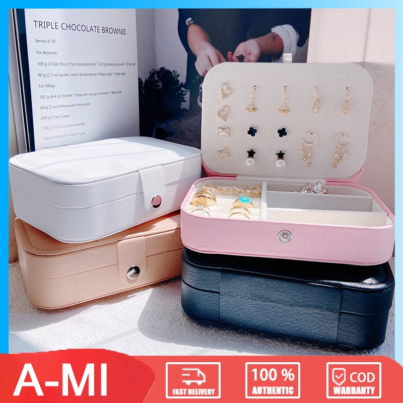 Kotak Penyimpanan Perhiasan Ganda / Kotak Penyimpanan Aksesori / Kotak Perhiasan