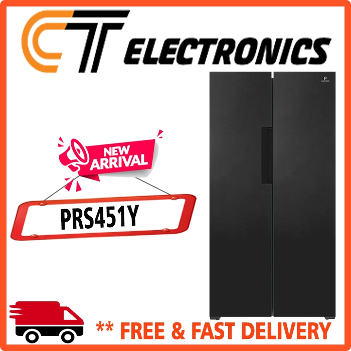 POLYTRON PRS451Y KULKAS SIDE BY SIDE POLYTRON INVERTER PRS 451 PRS451