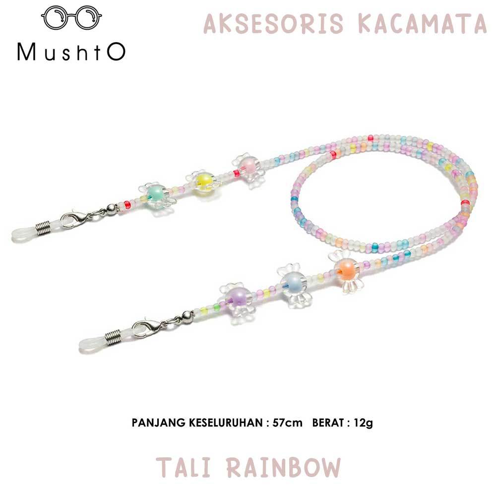 Mushto Tali Mutiara Motif Cute Mute Mute Keren Rainbow