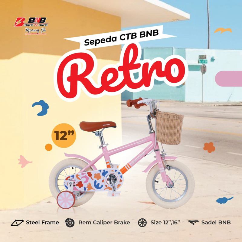 Sepeda Anak Mini 16 inch Retro
