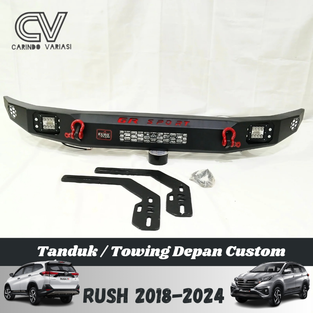 Tanduk Depan Towing Custom Mobil All New Rush GR-SPORT 2018-2024 Emboss