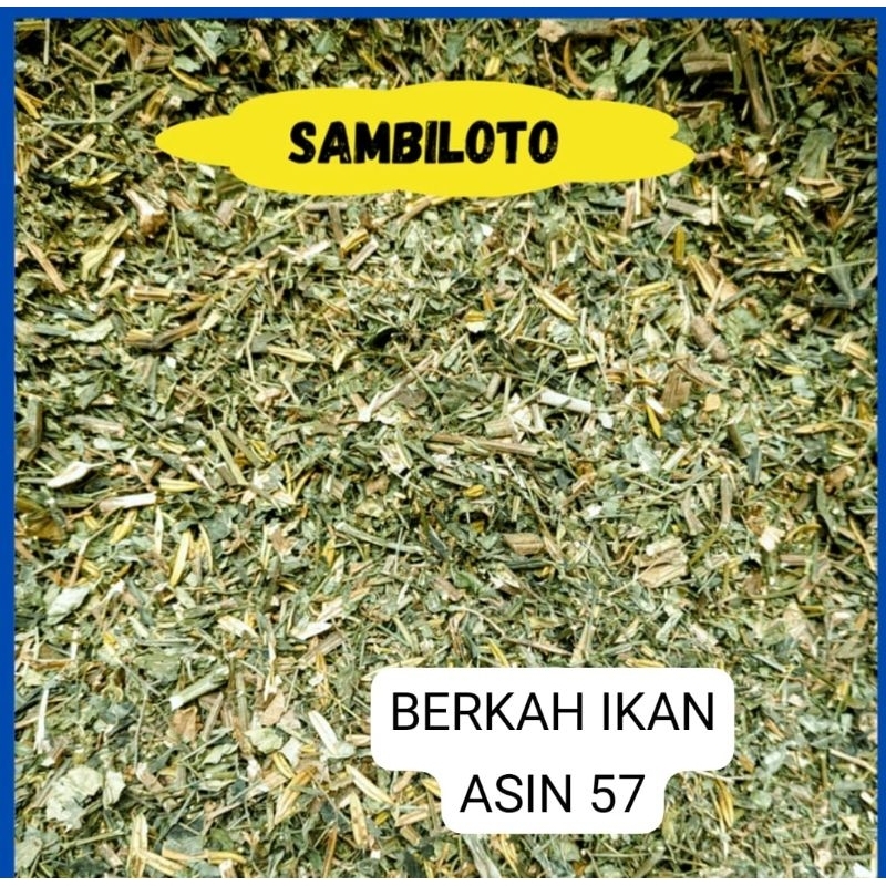 

OBRAL MURAH!!!500g DAUN SAMBILOTO/SAMBIROTO KERING ORIGINAL TANAMAN HERBAL NUSANTARA