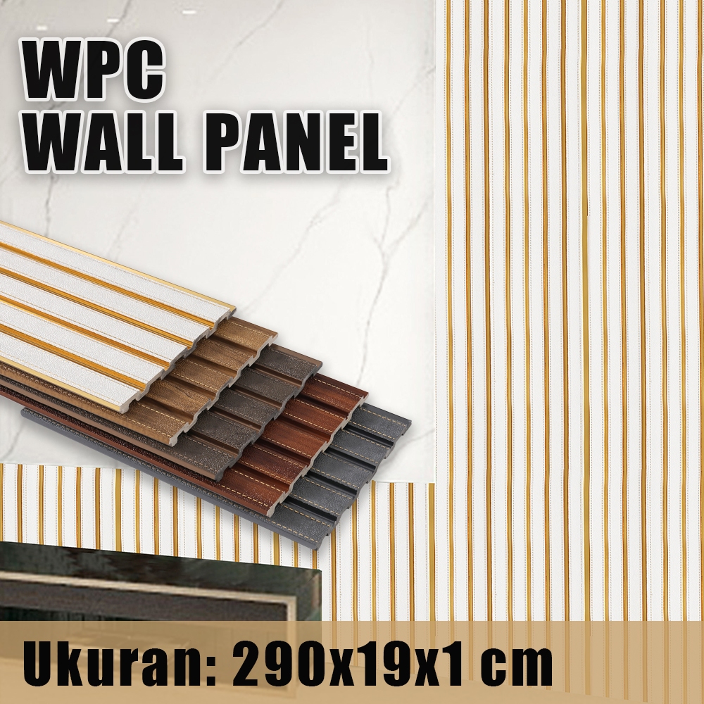 Panel Dinding PVC Motif Kayu /Wood Panel WPC / WallPanel PVC / Kisi Kisi Kayu / Dinding Motif Kayu 3