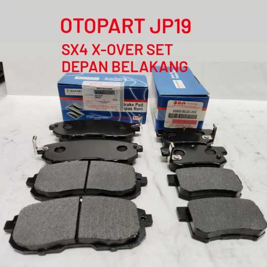 BRAKE PAD X-OVER KAMPAS REM SET DEPAN BELAKANG X-OVER SX4 X OVER