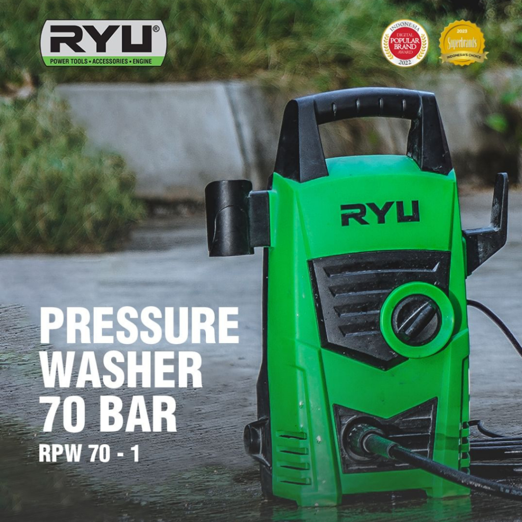 jet cleaner mesin cuci motor ryu listrik alat cuci mobil RYU RPW 70-1