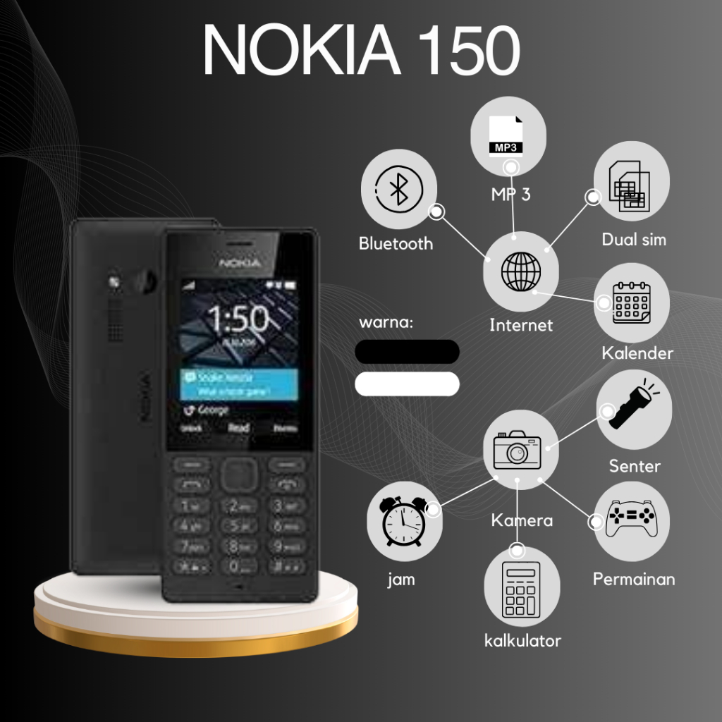 Hp Nokia 150 Hp Jadul Nokia Jadul  Hp Kecil Hp Jadul Nokia 150 Hp Kecil Berkualitas 100% Original