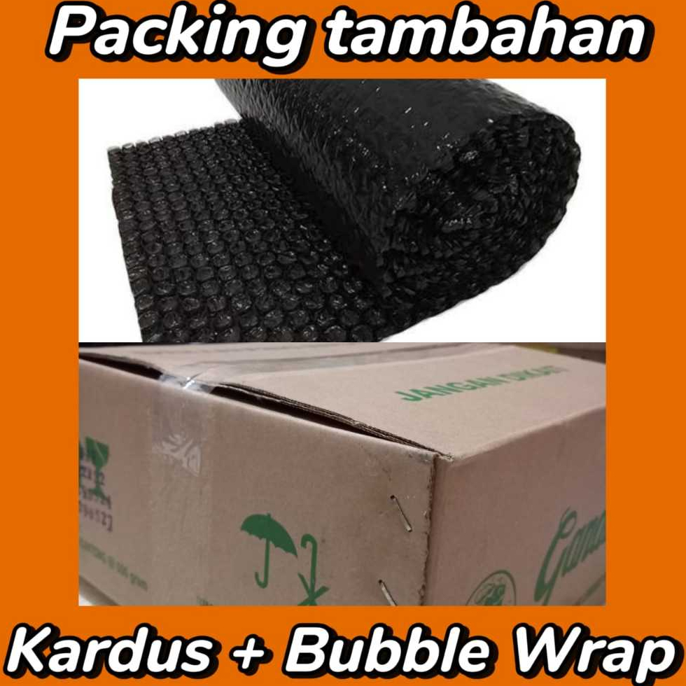

Packing tambahan kardus + bubble warp
