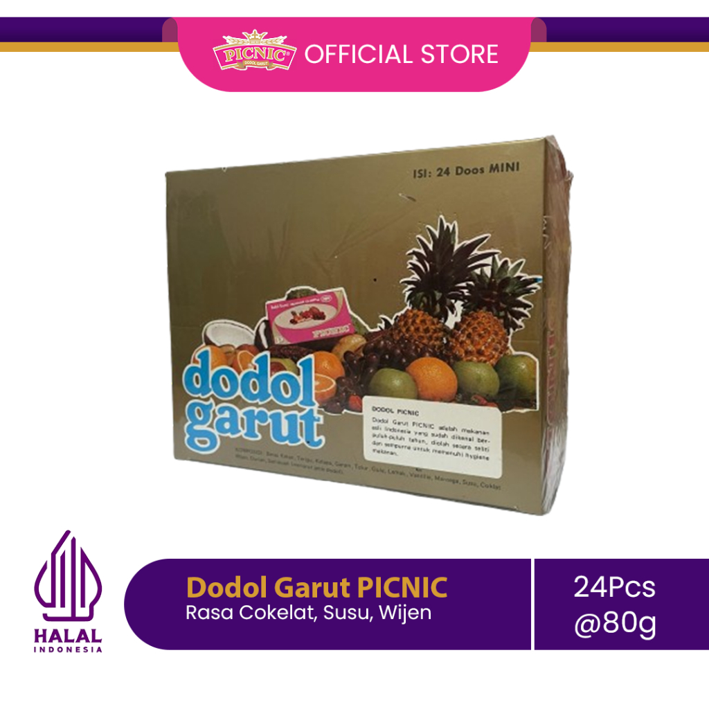 

Dodol Garut PICNIC 80g (1 Karton 24 pcs) Original