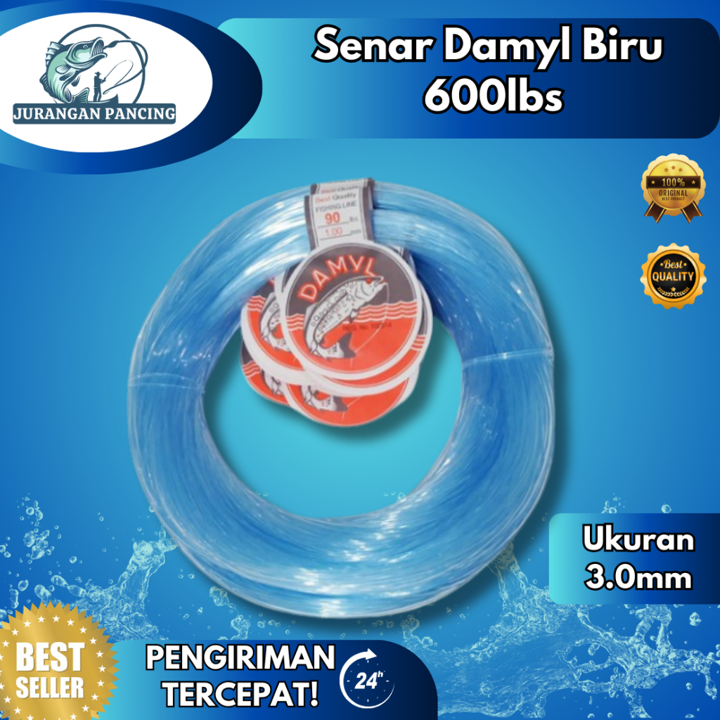 SENAR DAMYL BIRU UKURAN 600LB / 3,00 mm