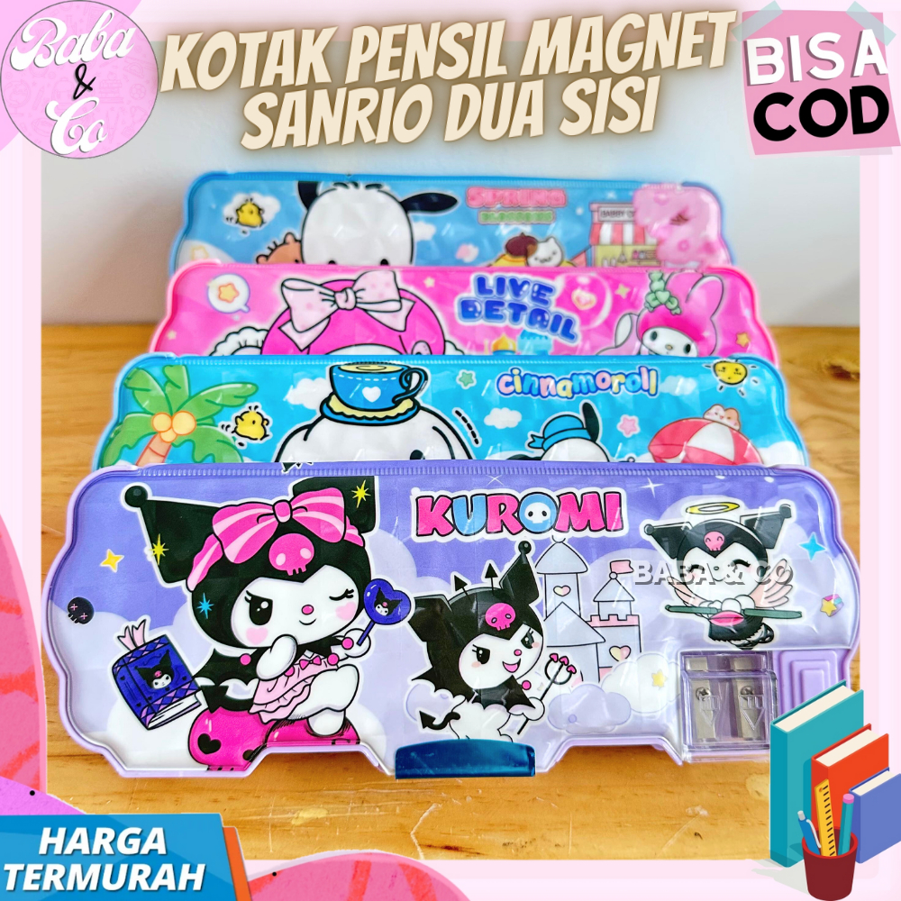 

KOTAK PENSIL MAGNET SANRIO DUA SISI TEMPAT PENSIL SANRIO BOX PENSIL CASE SANRIO DUA SISI MAGNET