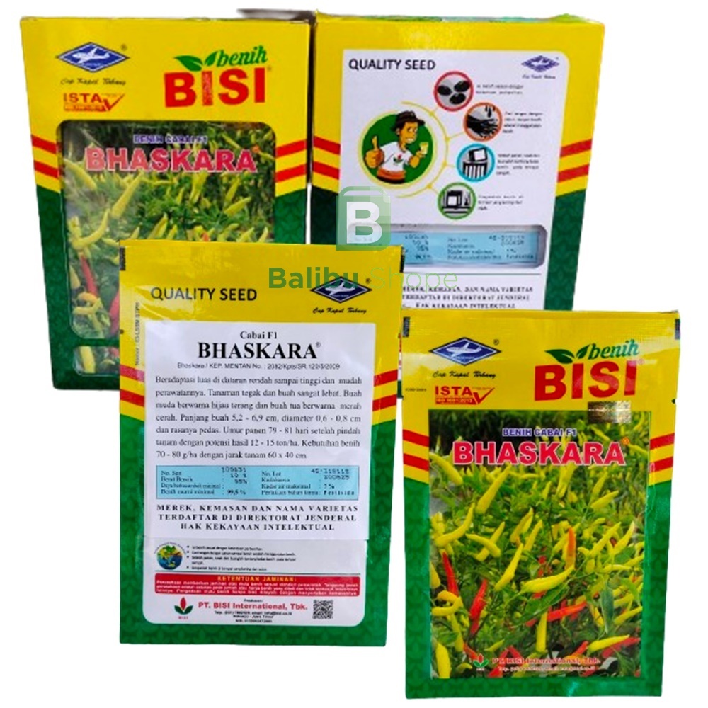 Benih Bibit Tanaman Cabai Cabe Rawit Hibrida F1 BHASKARA - Isi 10Gr