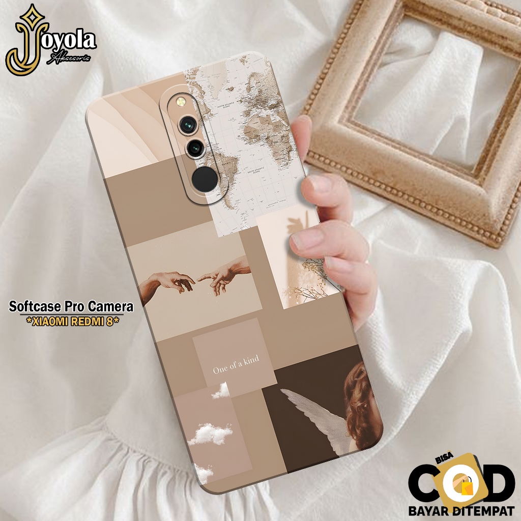 JOYOLA Case XIAOMI REDMI 8 - Fahion Case Aesthetic - Softcase XIAOMI REDMI 8 - Pro Camera - Casing X