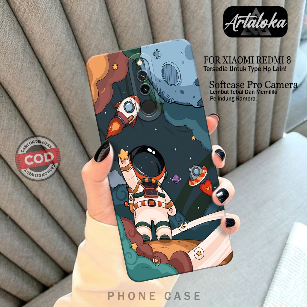 Softcase Hp Xiaomi Redmi 8 Fashion Case Astronod Case Xiaomi Redmi 8 Silikon TPU Pro Camera Casing X