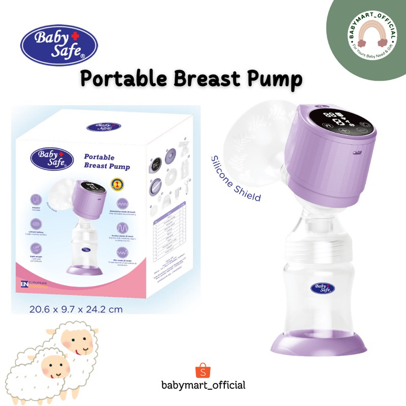 Baby Safe Breast Pump Portable BPE04/Baby Safe Pompa Asi Elektrik/Baby Safe Pompa Asi