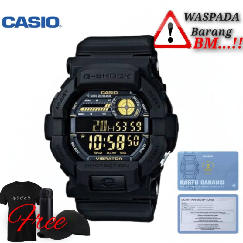 Jam tangan Casio G-Shock Gd-350-1bdr / GShock gd-350-1b / Gshock original gd-350