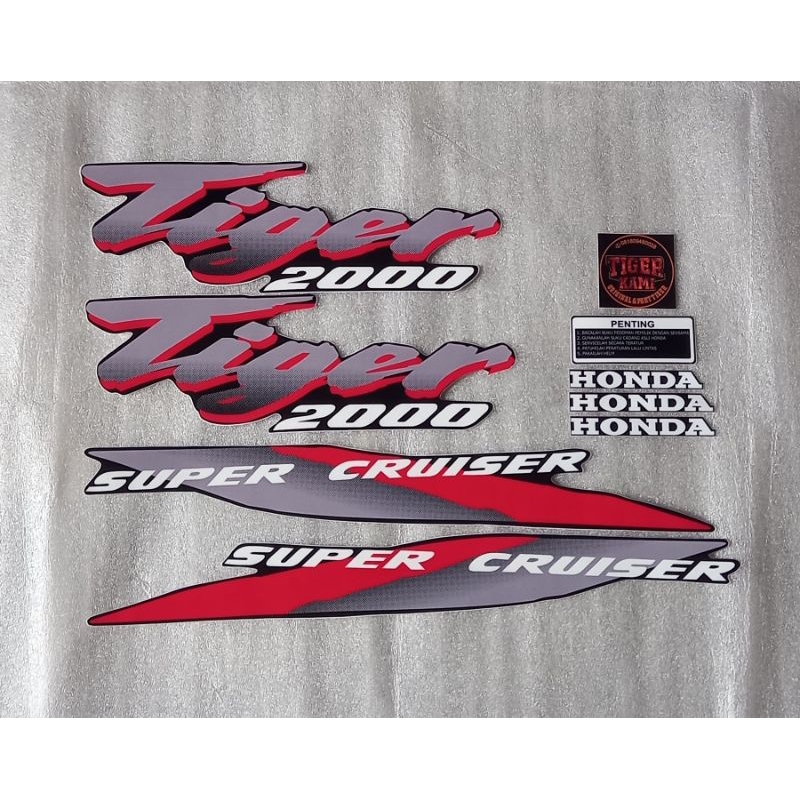 Polet striping sticker stiker list lis tiger lawas tilas body hitam