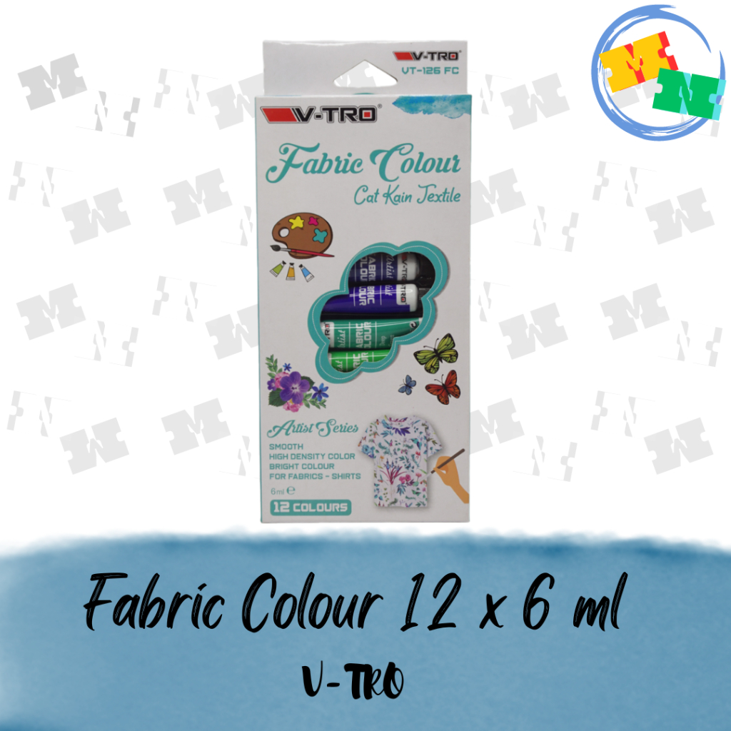 

Cat Kain / Cat Tekstil V-TRO Fabric Colour 6 ml 12 Warna