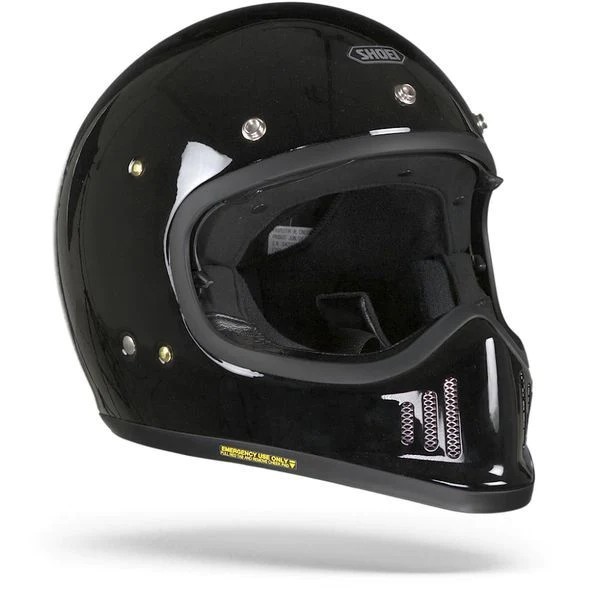 HELM SHOEI EX ZERO GLOSS BLACK HELMET SHOEI EX-ZERO FULL FACE