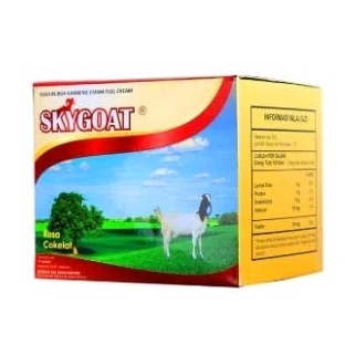 

Susu Bubuk Kmbing Etawa SkyGoat Rasa Coklat Full Cream isi 10 sachet