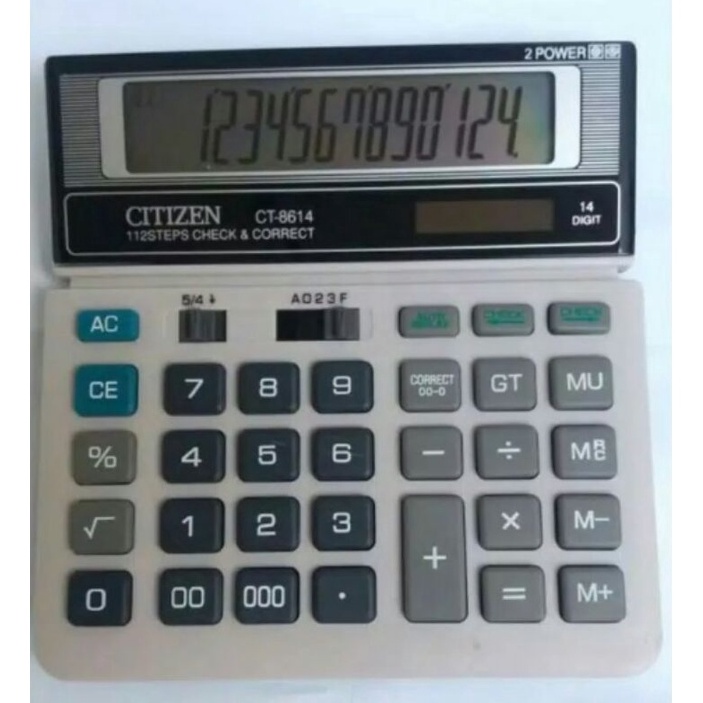 

KODE T92X COD Kalkulator Dagang Digits 14 Citizen Ct8614 Murah