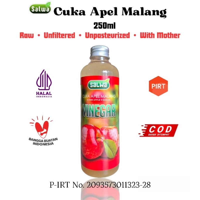 

Cuka Apel Salwa Original Asli Malang Untuk Kesehatan Dan Diet Alami Organik Aman Vinegar Original Halal 250ml