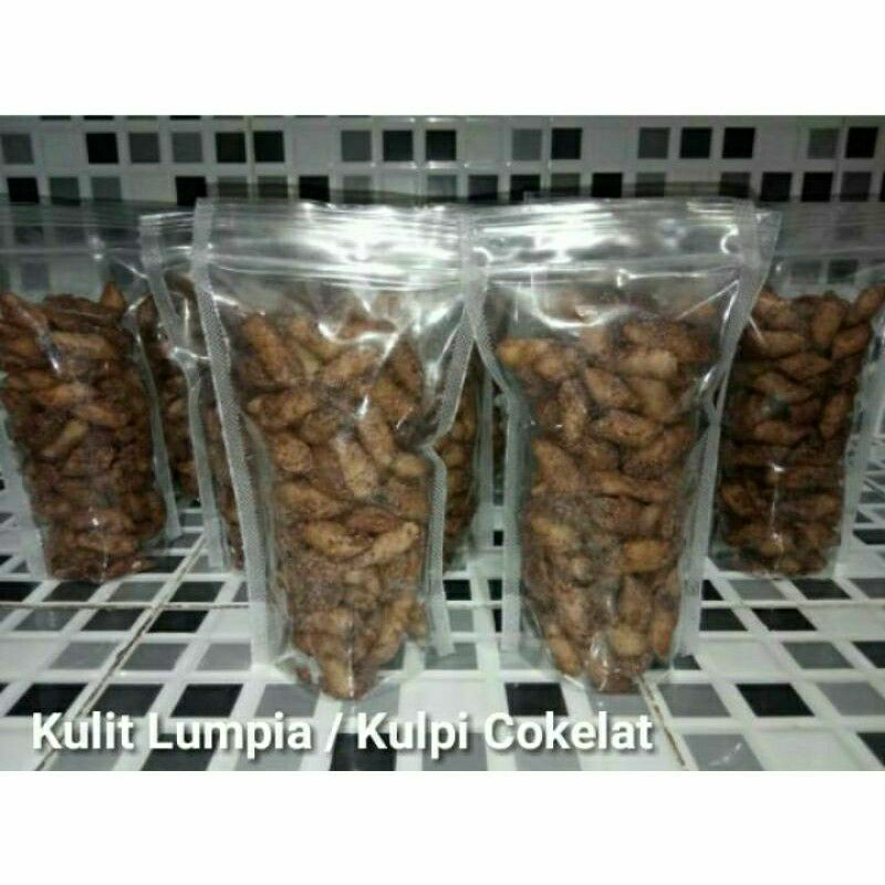 

Snack Kulit lumpia (senampia) Rasa coklatt manisss gurihh Renyahhh