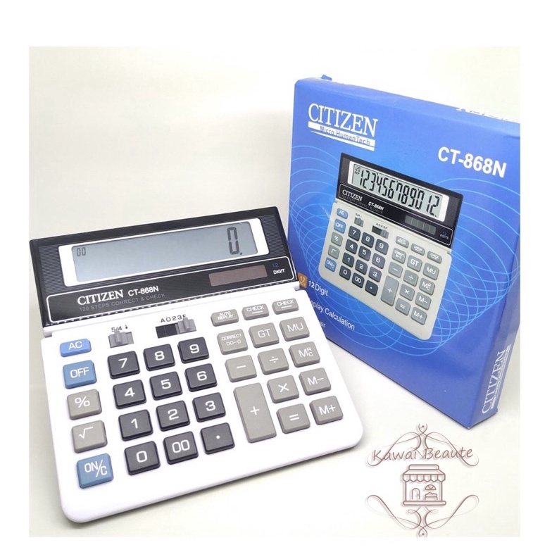 

Kalkulator CT868N 12 Digit Calculator 2 power otomatis KODE H5G4