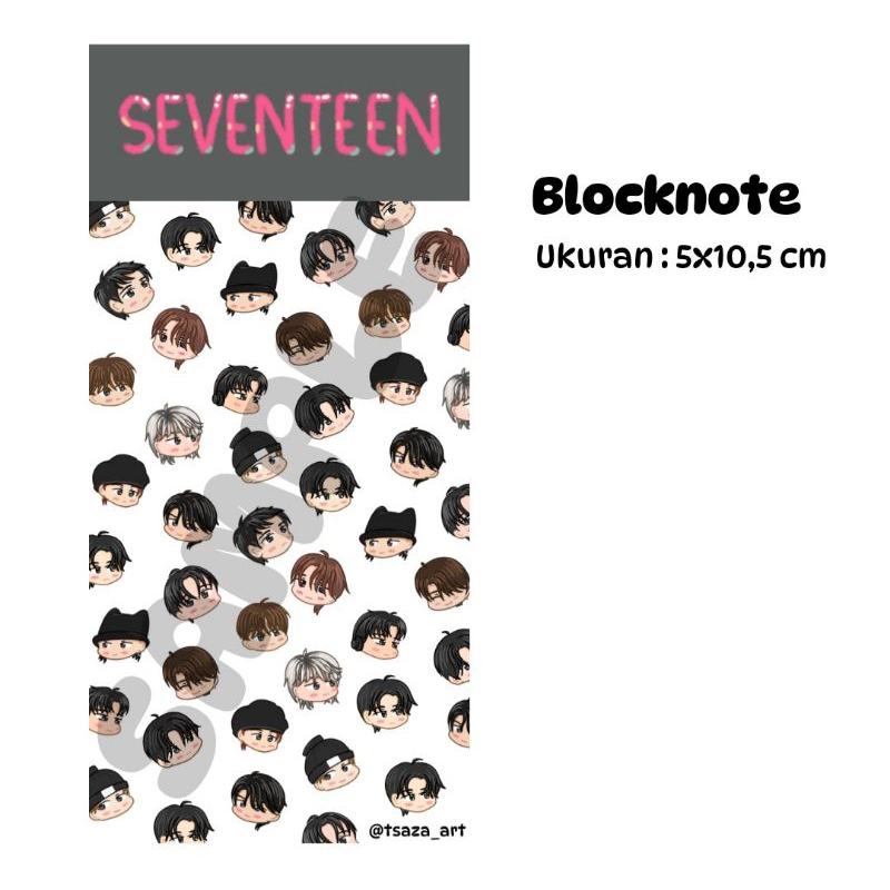 

17 Is Right Here Blocknote | Blocknote Seventeen | by : tsaza_art