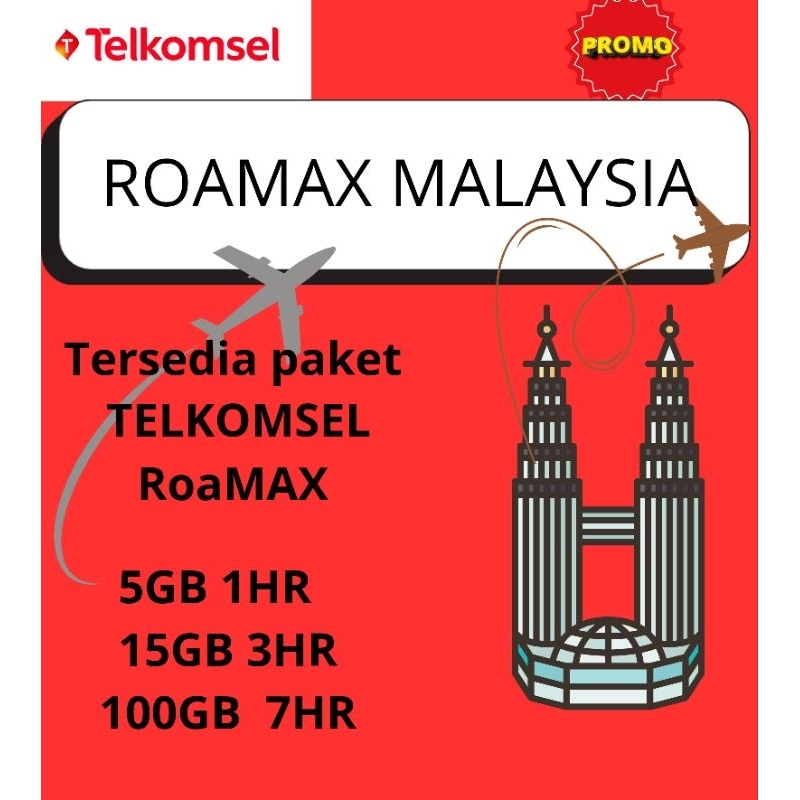 ROAMING MALAYSIA TELKOMSEL 1 HARI. 3 HARI 7 HARI BONUS KUOTA HOTSPOT BISA RESERVASI SESUAI REQUEST K