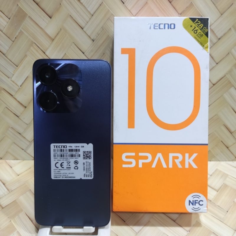 Tecno Spark 10 NFC 8/128GB Hp Second Fullset Original Bergaransi