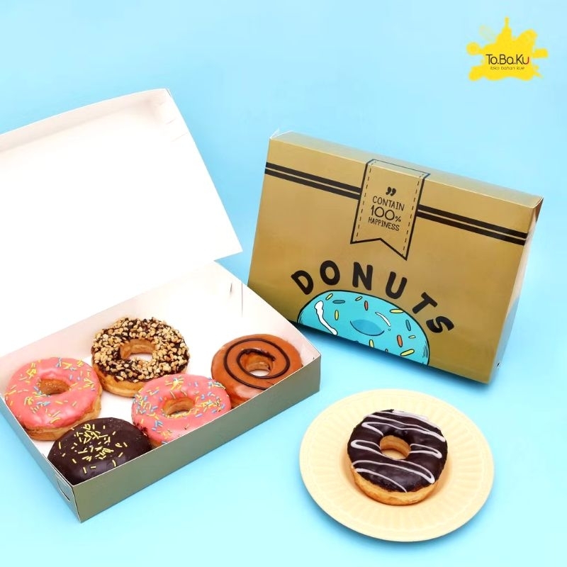 Kotak-Ku Kotak Donat (Pack Isi 10 pcs)
