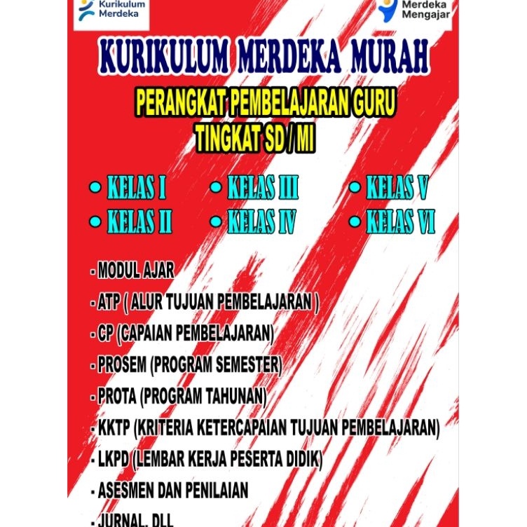 

Perangkat pembelajaran kurikulum merdeka Modul ajar SDMI Siap kirim file dulu KODE S6E9