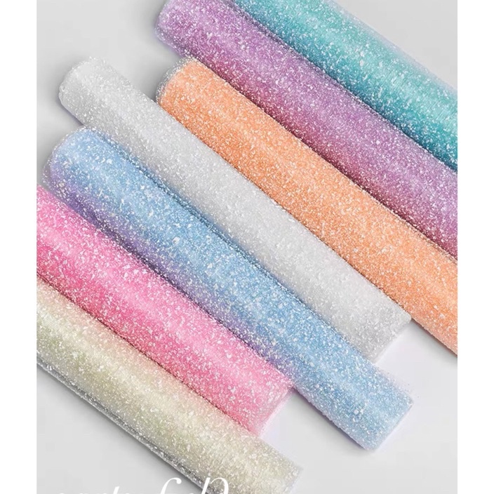 

Ekstra 1ROLL36METER XDS Snowy flower bouquet wrapping mesh roll kes buket bunga salju roll roll salju