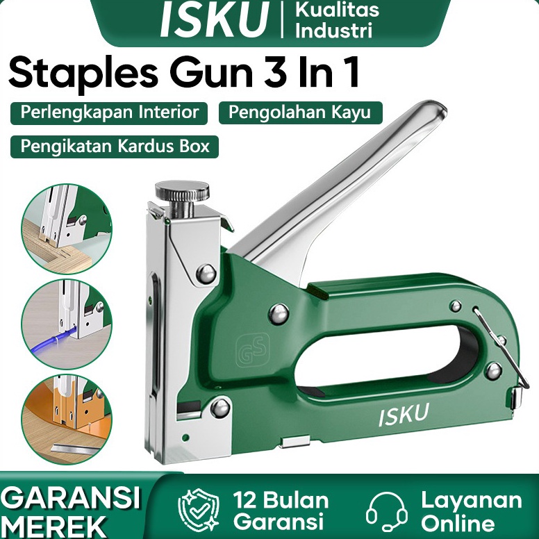 

Isku Stapler 3In1 Staples Tembak Staples Perekat Untuk kayuplesterkertasPowerfull Tacker Stapler KODE W8V8