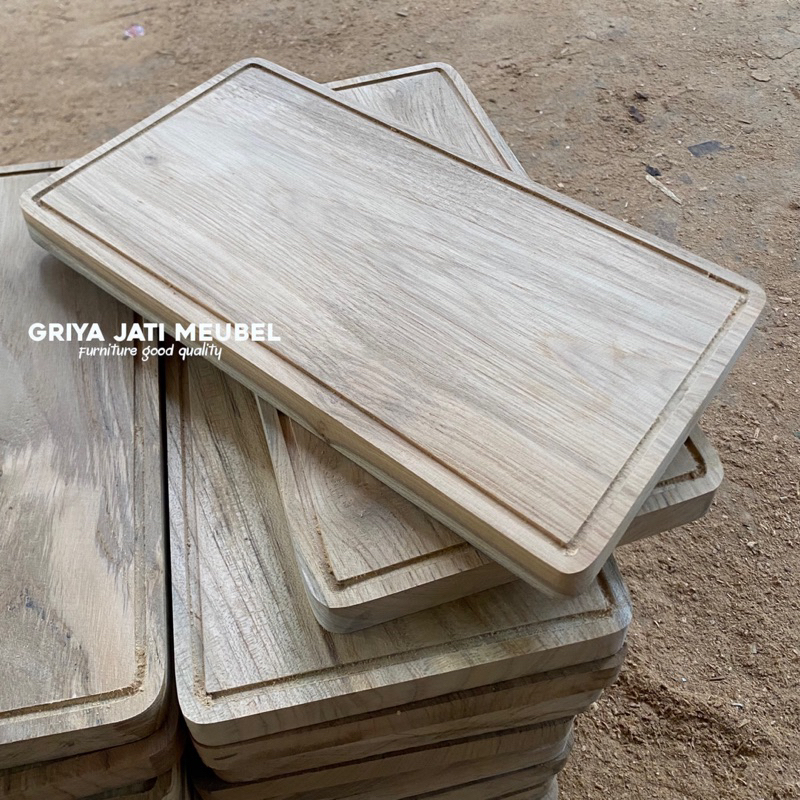 talenan kayu jati | tatakan kayu jati | 16x30 tebal 2cm