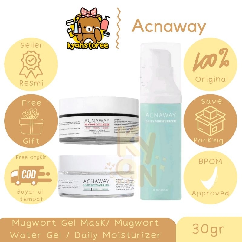 ACNAWAY MUGWORT WATER GEL / ACNAWAY MUGWORT GEL MASK / ACNAWAY DAILY MOISTURIZER