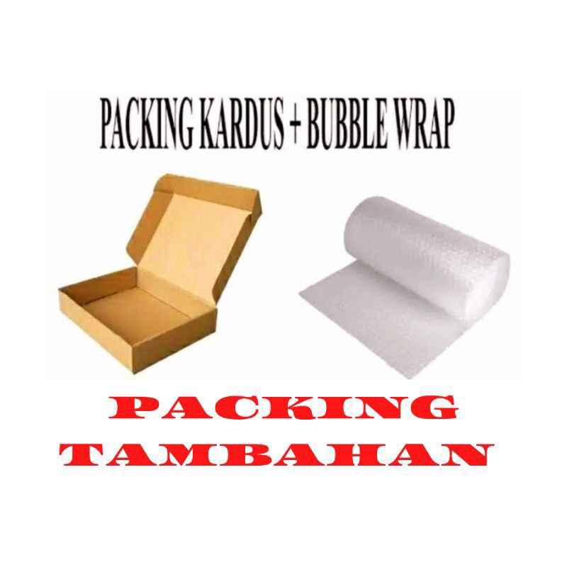 

PACKINGAN TAMBAHAN DUS + BUBBLE WRAP Menghindari barang rusak dan pecah