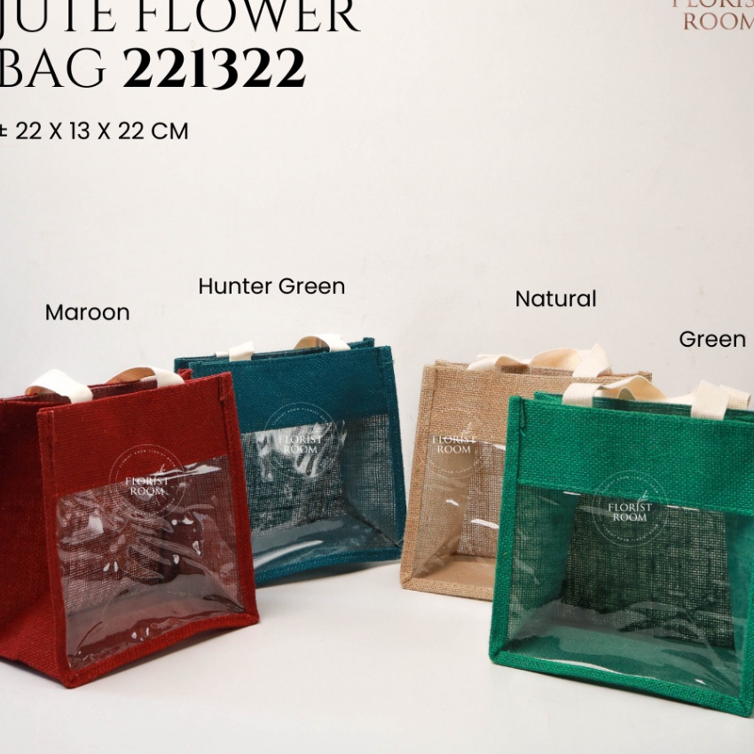 

FG2 Jute Flower Bag 221322 Goodie Bag Hampers