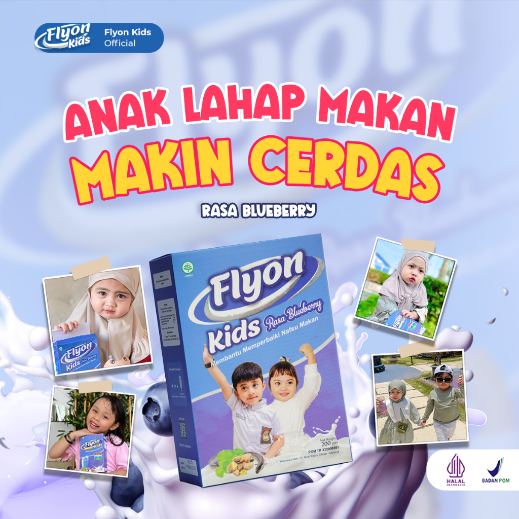 

NEW PACKAGING SUSU FLYON KIDS - Susu Penggemuk Badan Anak Original Vitamin Penambah Berat Badan Anak
