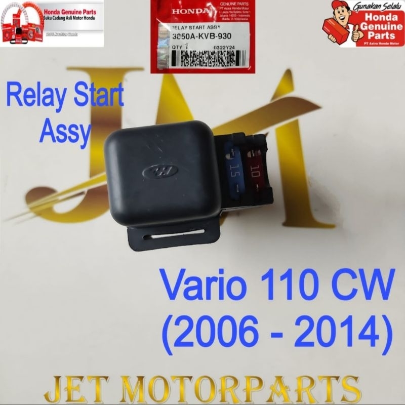 3850AKVB930 Bendik Stater Relay Start Assy Vario Karbu BeAT Karbu Karisma Asli Atau Ori Honda AHM