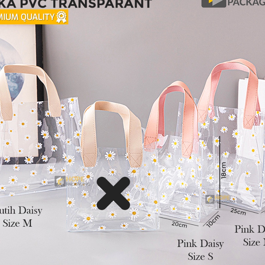 

KP8 Tas Tote Bag PVC Goodie Bag Handle Leather Mika Transparant aestetik Handbag Beauty Bag Wateroof PVC Travel Cosmetic Pouch Makeup Bag