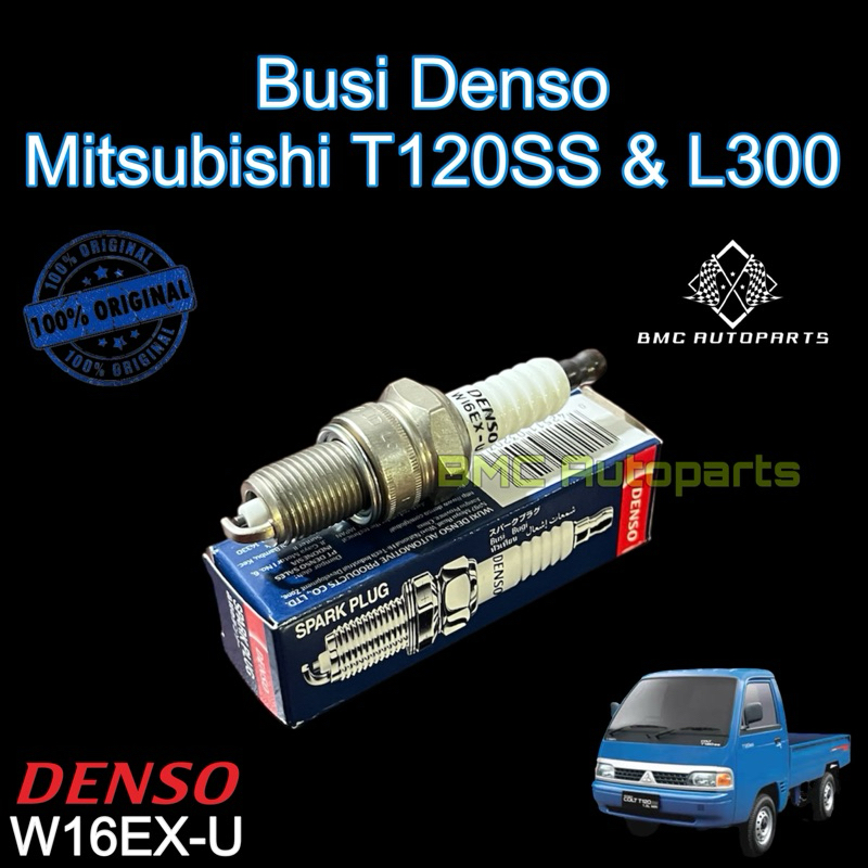 Busi Denso Original W16EX-U Mobil Mitsubishi T120SS / L300  / KUDA BENSIN 1.6 / COLT T120 Lama