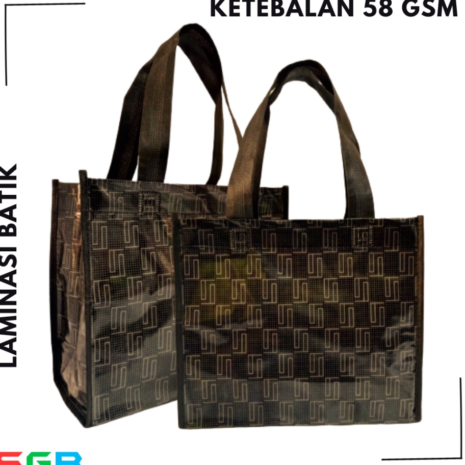 

KF7 1 Lusin isi12pcsTas Spunbond BOX LAMINASI jahit uk 27x23x12