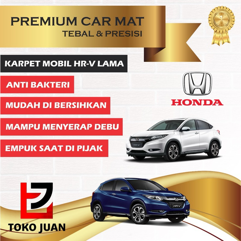 Karpet Aksesoris Mobil Mie Bihun HRV Lama Tahun 2015 - 2021 Akhir