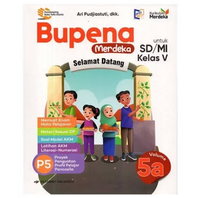 BUPENA MERDEKA KELAS 5 V SD MI KURIKULUM MERDEKA ERLANGGA ORI BEKAS