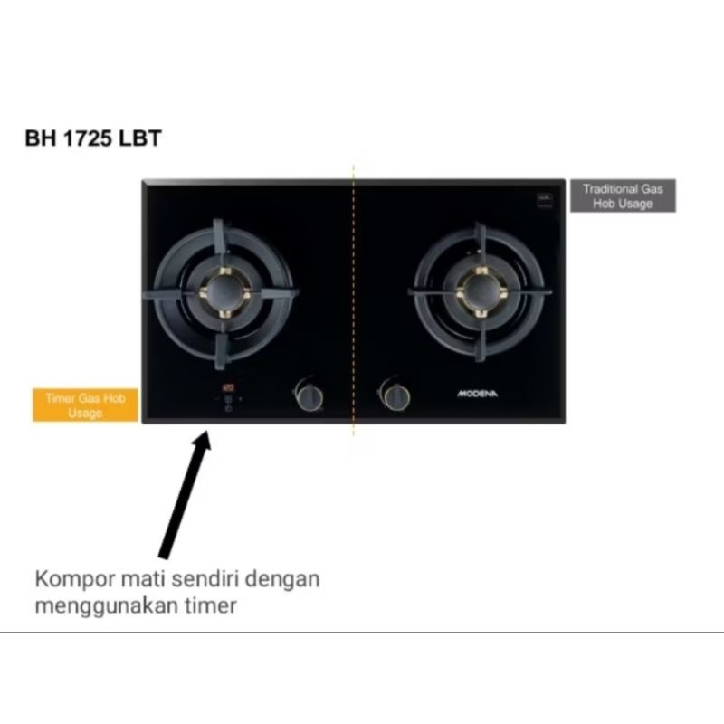 kompor tanam modena type BH 1725 LBT