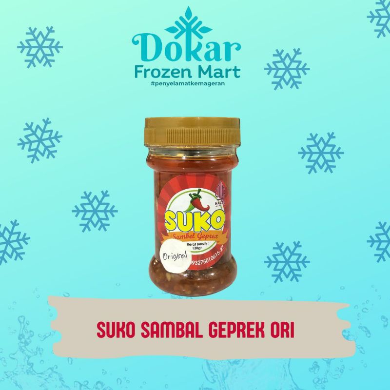 

Suko Sambal Geprek Original/Cumi/Teri Medan 130gr