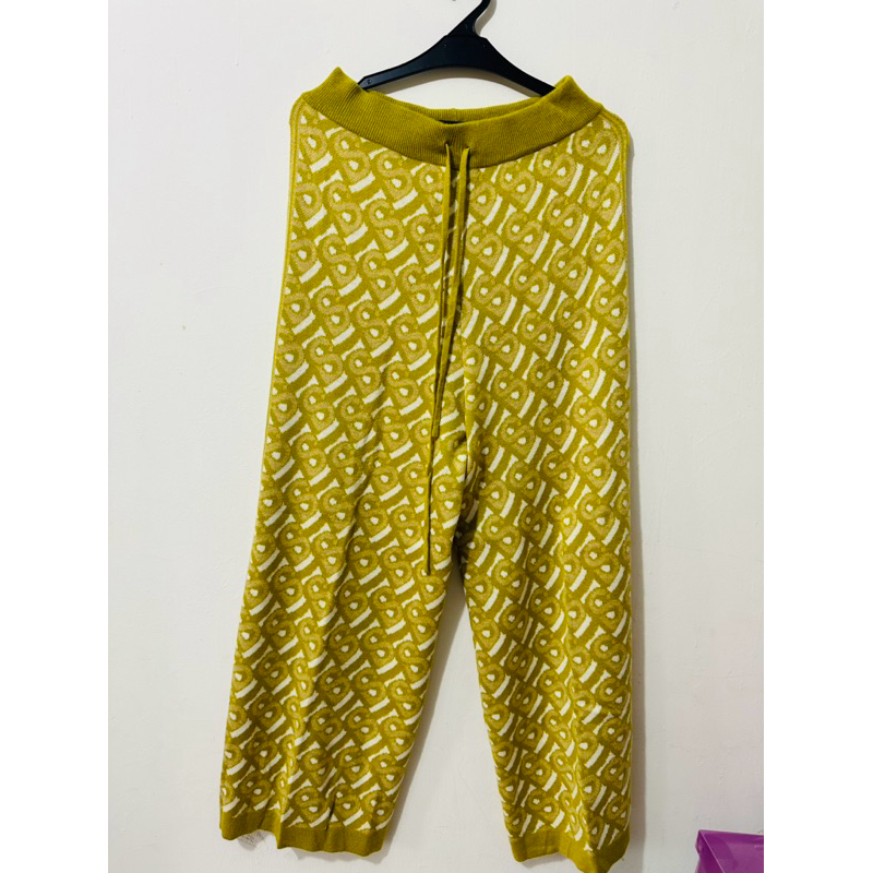 PRELOVED BUTTON KNIT LONG PANTS