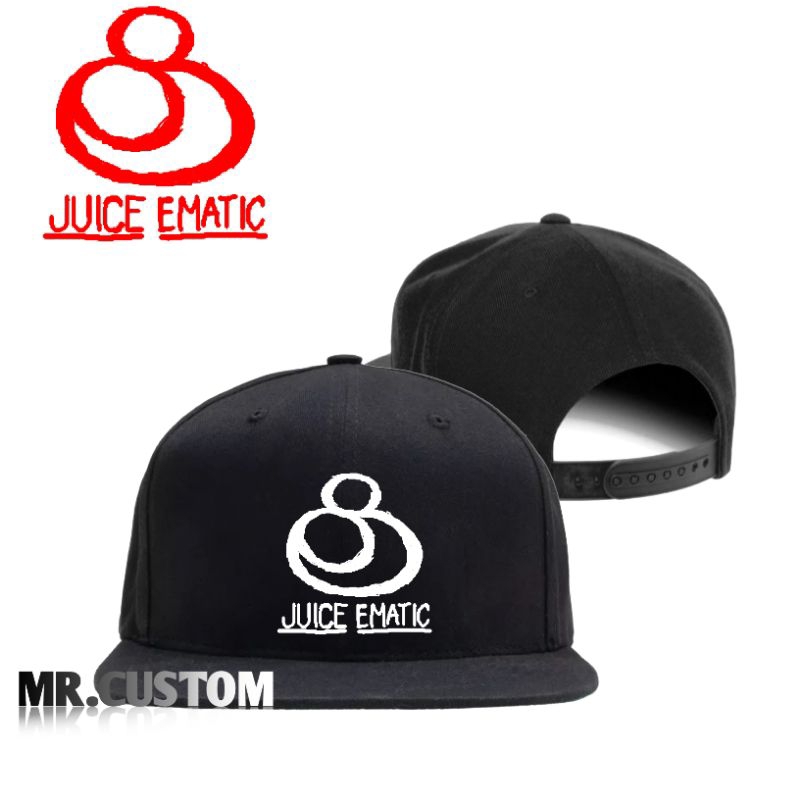 Topi Snapback Premium Juice Ematic - Topi Snapback Casual Distro Pria Wanita
